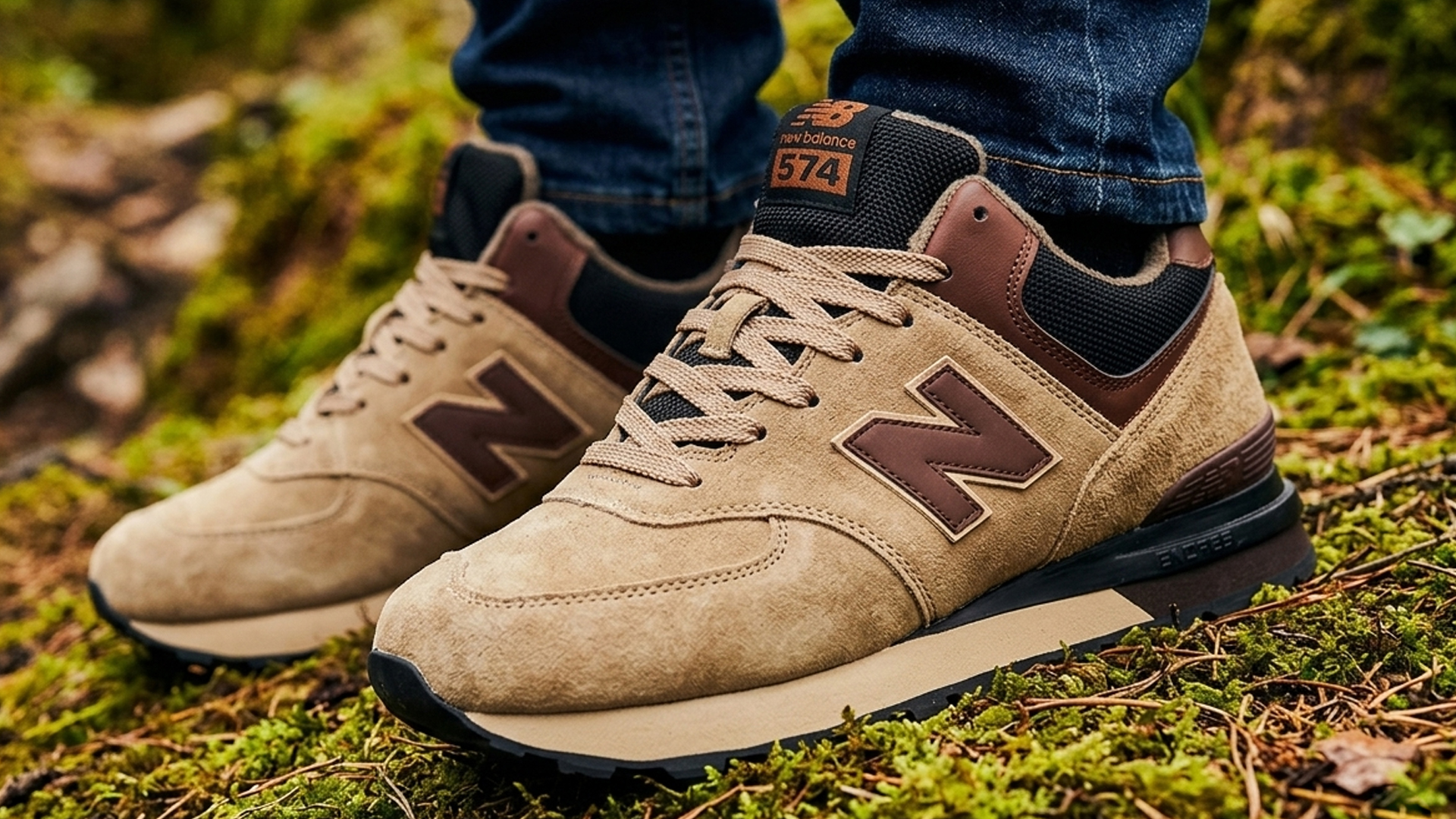 Нейтральные кроссовки на зиму: New Balance 574 с экомехом внутри